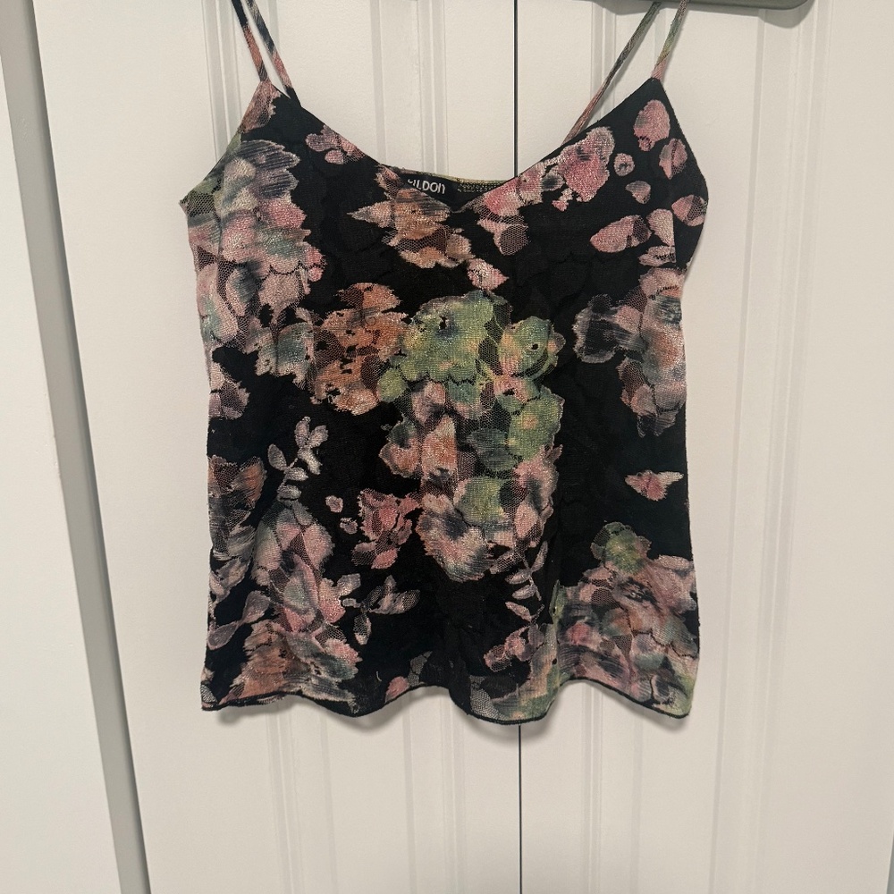 Floral Mesh Cami Top